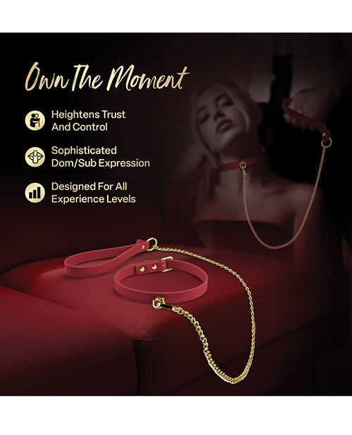 Blush Temptasia Ardor Collar & Leash - Red