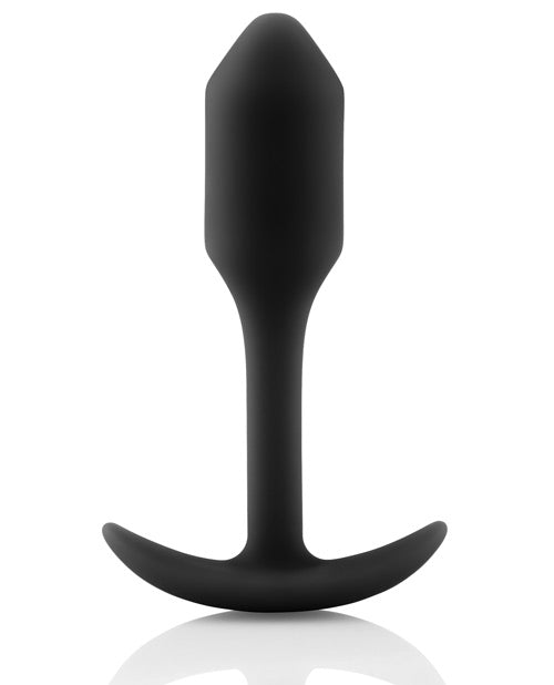 b-Vibe Weighted Snug Plug 1 — Black Silicone
