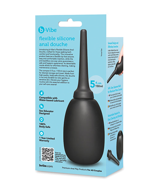 b-Vibe Flexible Silicone Anal Douche — 5 fl. oz.