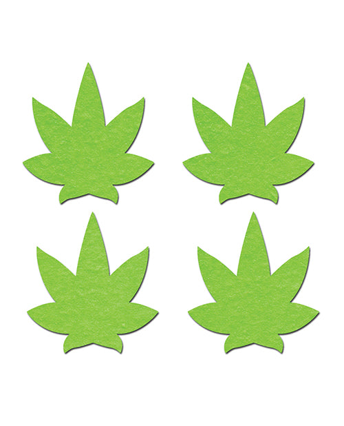 Pastease Petites Leaf - Glow in the Dark Green O/S Pack of 2 Pair