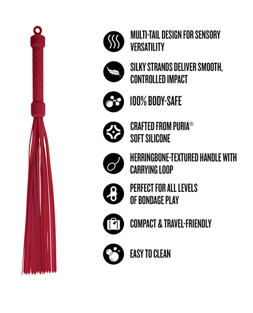 Blush Temptasia Ardor Flogger - Red
