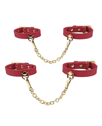 Blush Temptasia Ardor Wrist & Ankle Restraints - Red