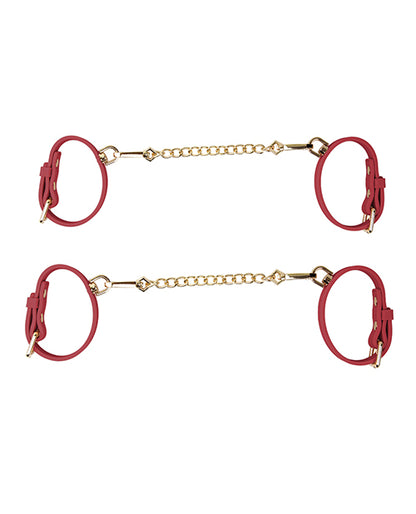 Blush Temptasia Ardor Wrist & Ankle Restraints - Red