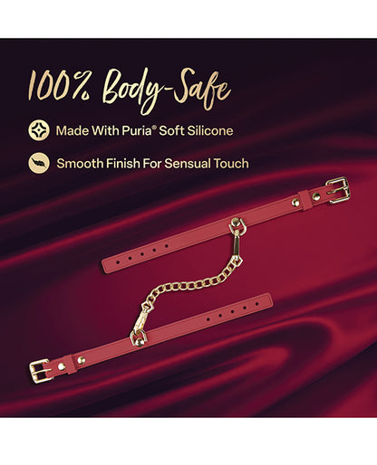 Blush Temptasia Ardor Wrist & Ankle Restraints - Red