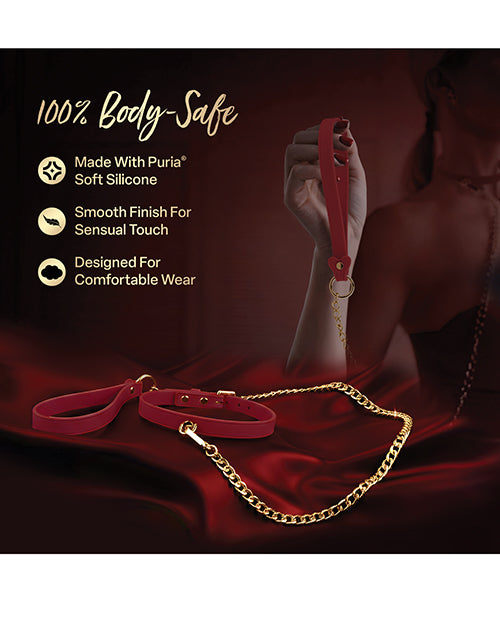 Blush Temptasia Ardor Collar & Leash - Red