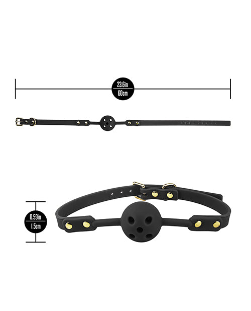 Blush Temptasia Ardor Ball Gag - Black