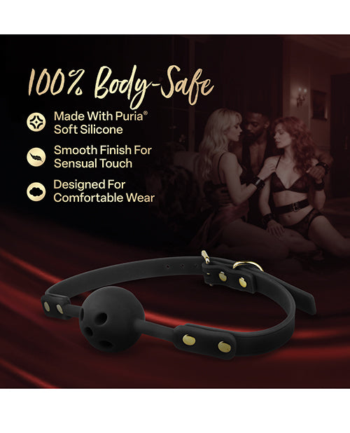 Blush Temptasia Ardor Ball Gag - Black