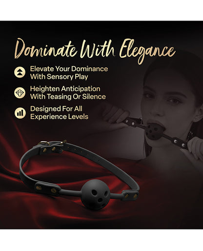 Blush Temptasia Ardor Ball Gag - Black