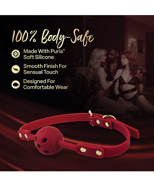 Blush Temptasia Ardor Ball Gag - Red