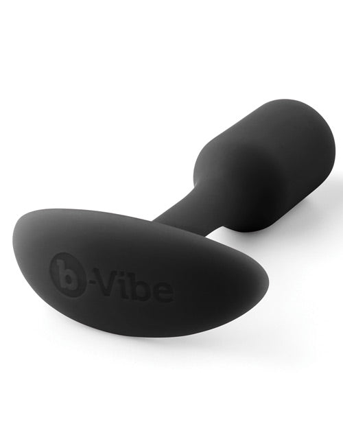 b-Vibe Weighted Snug Plug 1 — Black Silicone