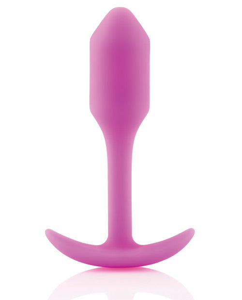 b-Vibe Weighted Snug Plug 1 — 55 g Fuchsia Silicone