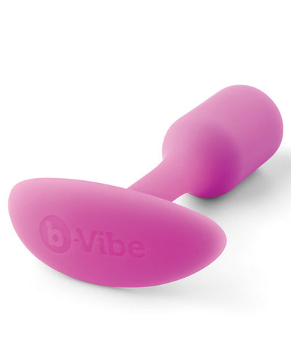b-Vibe Weighted Snug Plug 1 — 55 g Fuchsia Silicone