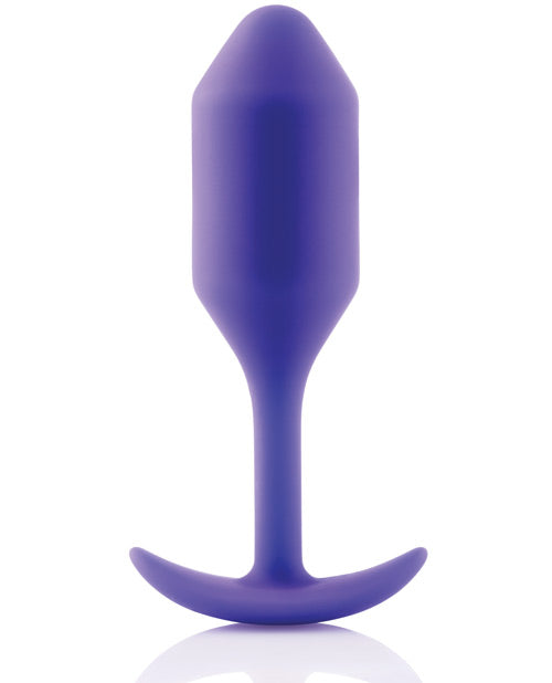 b-Vibe Weighted Snug Plug 2 — Medium, Purple