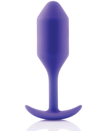 b-Vibe Weighted Snug Plug 2 — Medium, Purple