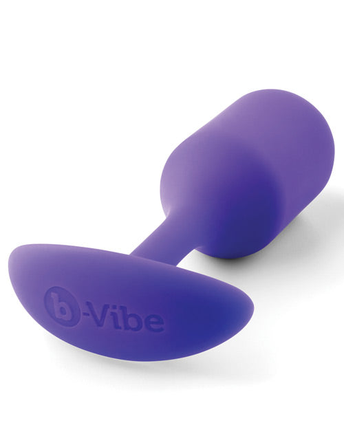 b-Vibe Weighted Snug Plug 2 — Medium, Purple