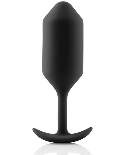 b-Vibe Weighted Snug Plug 3 — Black Silicone Medium