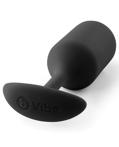 b-Vibe Weighted Snug Plug 3 — Black Silicone Medium