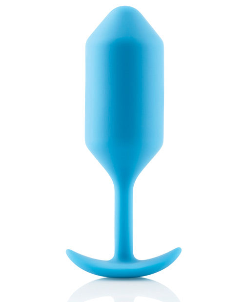 b-Vibe Weighted Snug Plug 3 — Medium Teal Silicone