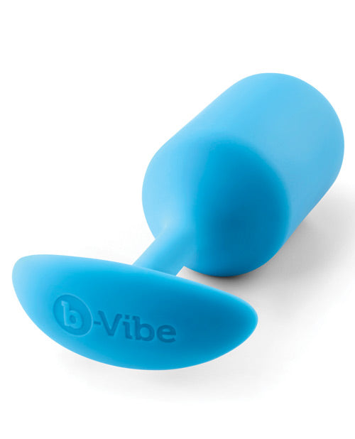 b-Vibe Weighted Snug Plug 3 — Medium Teal Silicone
