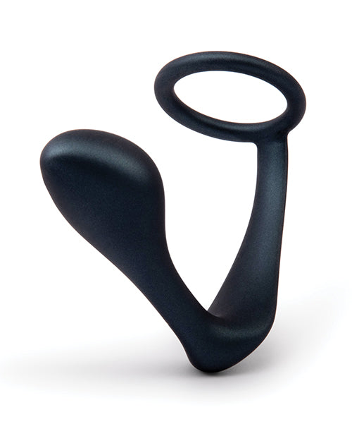 b-Vibe Butties Ringer Cock Ring & Prostate Plug — Black