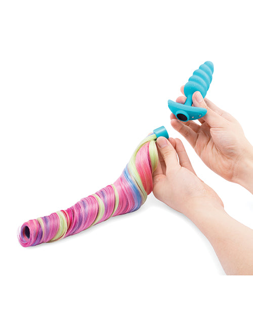 b-Vibe Unicorn Tail Vibrating Butt Plug — Special Edition