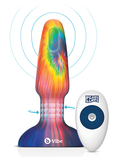 b-Vibe Peace & Love Tie-Dye Rimming Plug — Limited Edition