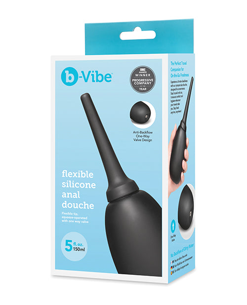 b-Vibe anal douche, silicone tip, compact bulb design