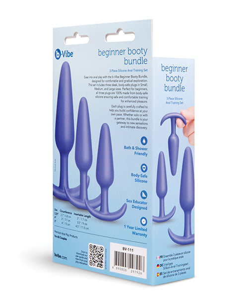 b-Vibe Beginner Booty Bundle — 3-Piece Silicone Set