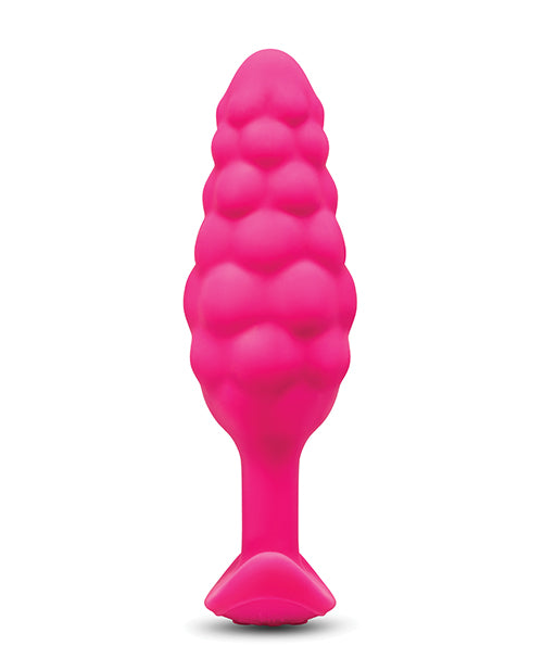 b-Vibe Bump Texture Plug — Pink Vibrating Butt Plug
