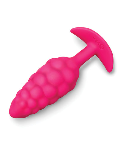 b-Vibe Bump Texture Plug — Pink Vibrating Butt Plug