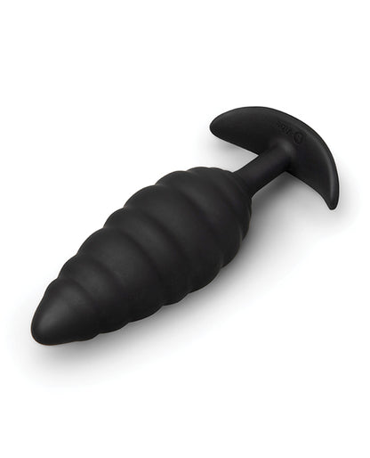 b-Vibe Twist Texture Plug — Black Silicone