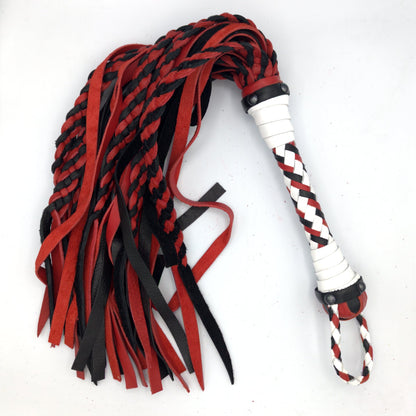 Squid Cat Flogger! - Hybrid Braided Leather Flogger