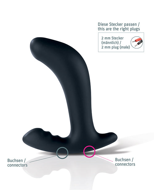 Mystim Twisting Tom E-Stim Prostate Stimulator — Black