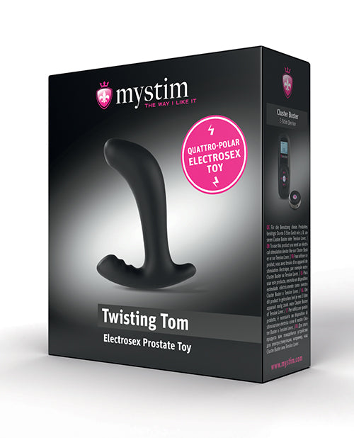 Mystim Twisting Tom E-Stim Prostate Stimulator — Black