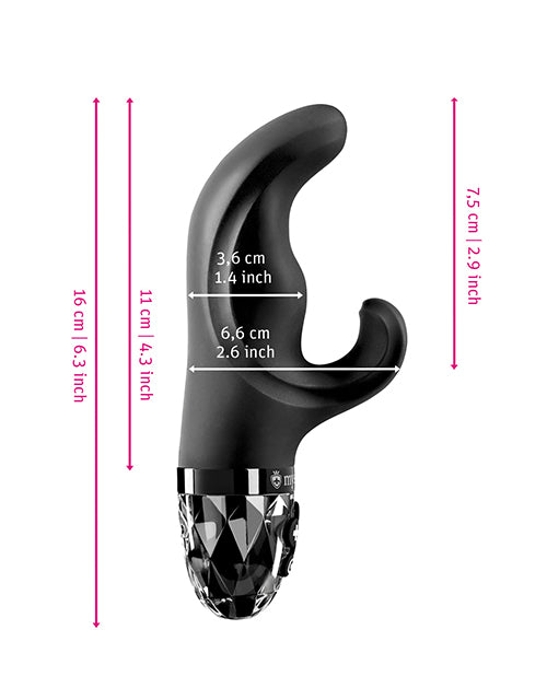 Mystim Hop Hop Bob eStim Vibrator — Black Silicone