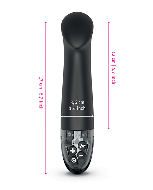 Mystim Right on Ron G-Spot eStim Vibrator — Black