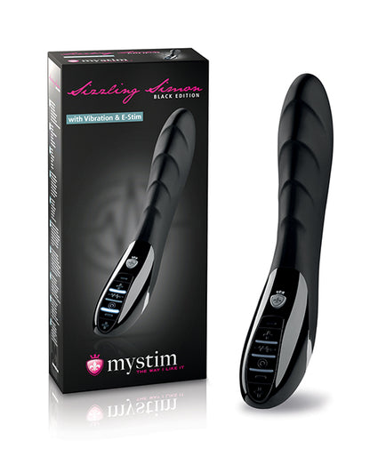 Mystim Sizzling Simon eStim Vibrator — Black Edition
