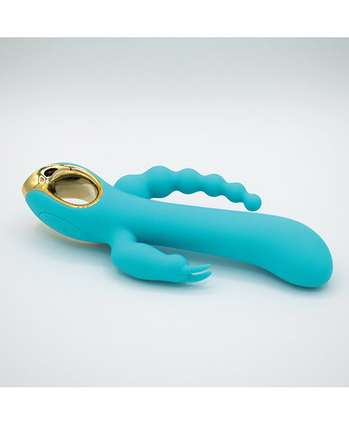 Like A Kitten Mighty Magic 3-in-1 Vibrator — Aqua