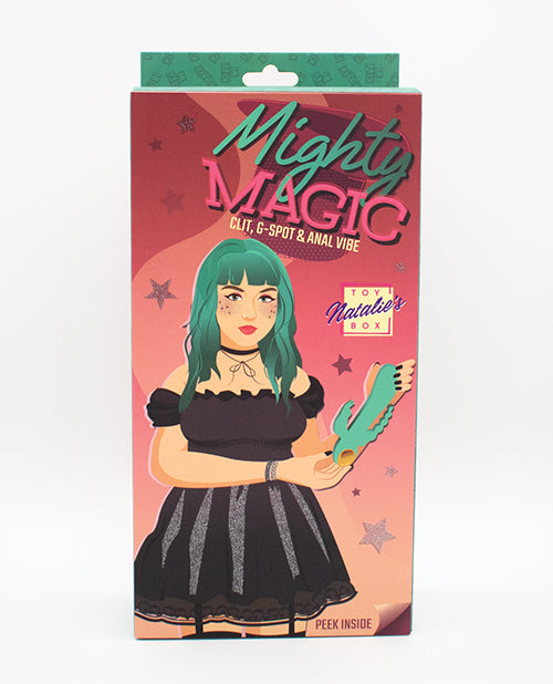Like A Kitten Mighty Magic 3-in-1 Vibrator — Aqua