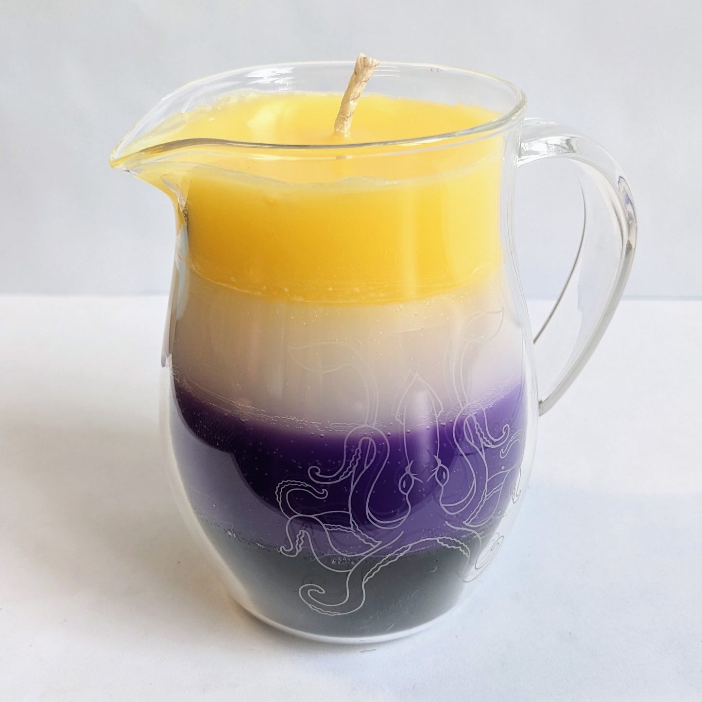 Pride flag in a Jar Wax Play Candle - Low Temp - Unscented - Pitcher Candle