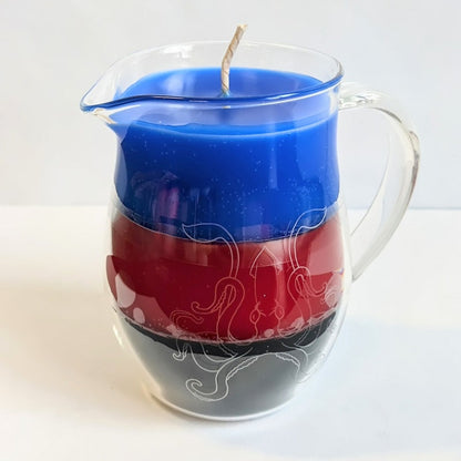 Pride flag in a Jar Wax Play Candle - Low Temp - Unscented - Pitcher Candle