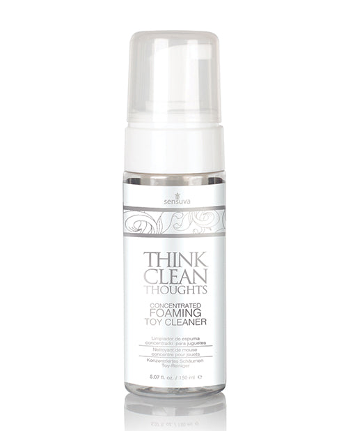 Sensuva Think Clean Thoughts foaming toy cleaner bottle, 5.07 oz