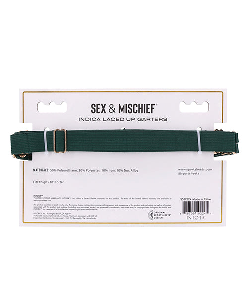 Sex & Mischief Indica Laced Up Garters