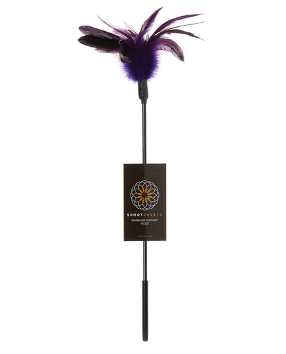 Sportsheets Body Tickler Starburst Feather - Violet