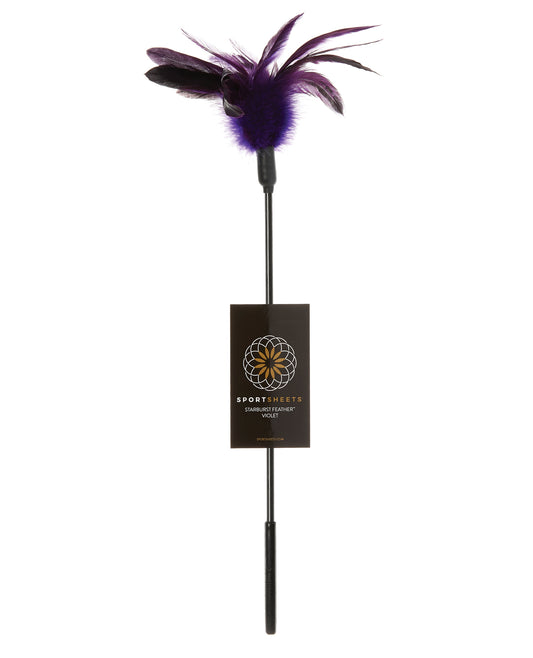 Sportsheets Body Tickler Starburst Feather - Violet