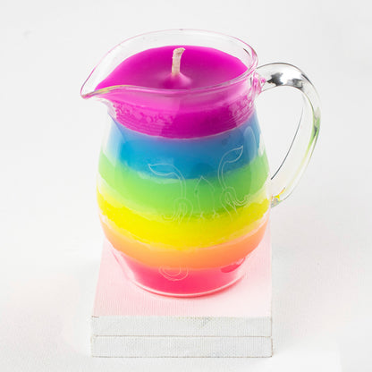Rainbow in a Jar Wax Play Candle - Low Temp - Unscented - Pitcher Candle