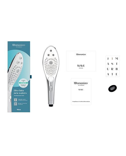 Womanizer Wave Shower Head — Chrome ABS