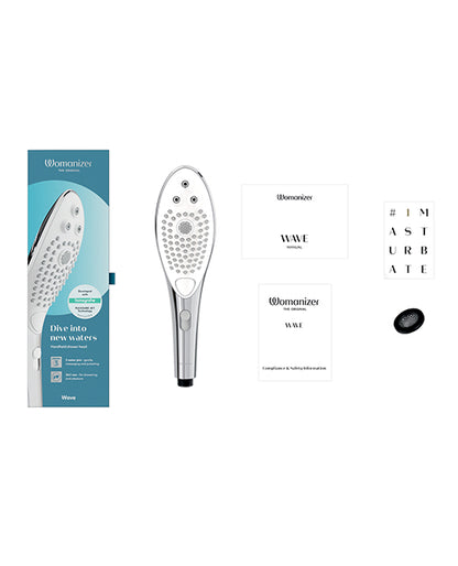 Womanizer Wave Shower Head — Chrome ABS