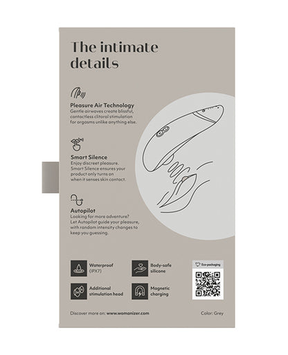 Womanizer Premium 2 Clitoral Stimulator — Grey
