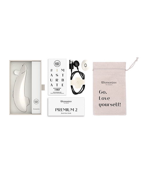 Womanizer Premium 2 Clitoral Stimulator — Grey